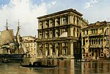 On the Grand Canal Venice by Carlo Bossoli